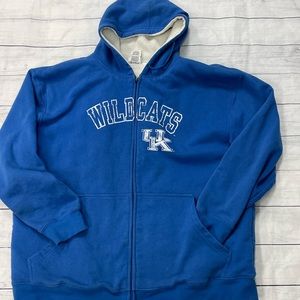 Sherpa lined Kentucky Wildcats zip up hoodie
